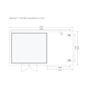 Vorschaubild Karibu Woodfeeling Gartenhaus Bastrup 7 naturbelassen - 28 mm