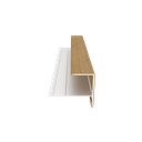 Vorschaubild NewTechWood Alu-Coex Endprofil 74 x 61 x 37 x 3000 mm