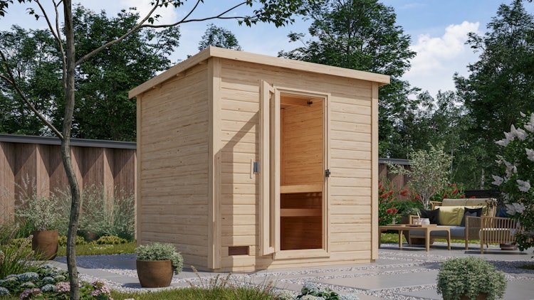 Karibu Gartensauna Saunahaus Hytti 3 inkl. gratis Sauna-Zubehörset im Wert von 234,94 €