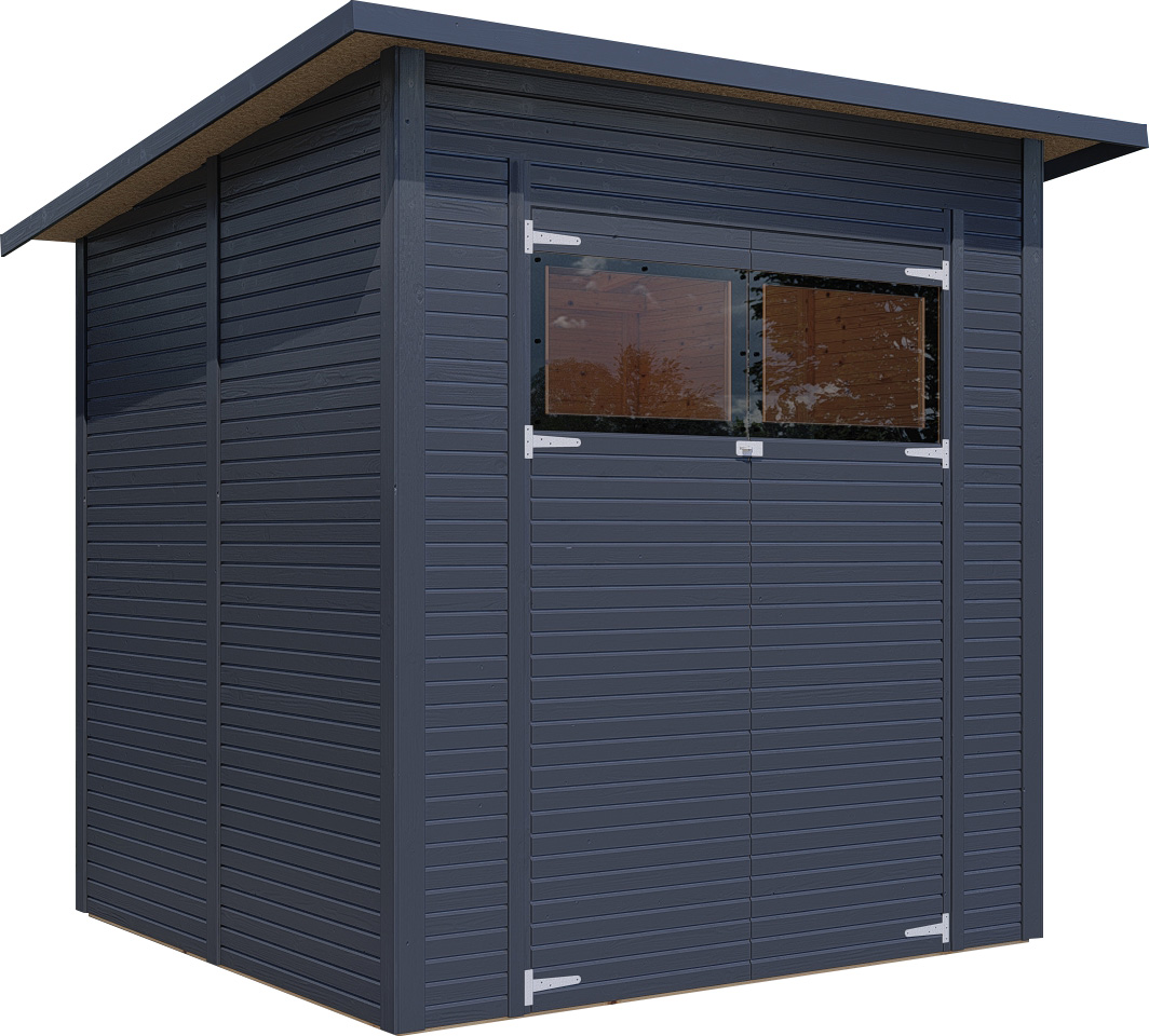 Bertilo Gartenhaus Pent Modern 3 - 18 mm anthrazit