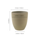 Vorschaubild Wikholm form Design Hängetopf aus Jute in natur 17 x 17 cm