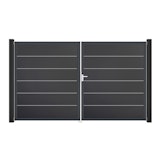 GroJa BasicLine Premium Doppeltor Rahmen Aluminium Anthrazitgrau 3000 x 1800 mmZubehörbild