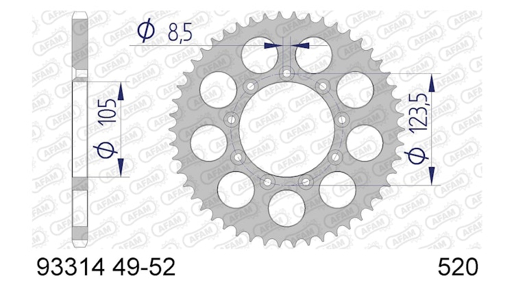 Afam Kettenrad 93314