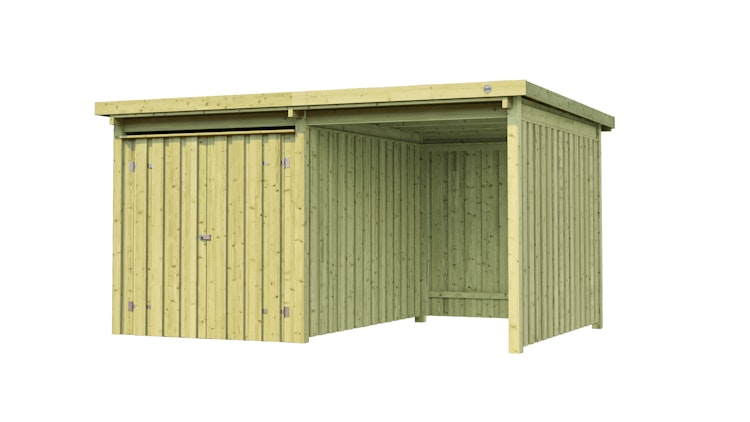 Weka 20 mm Flachdachschuppen Lagerhaus 607 2