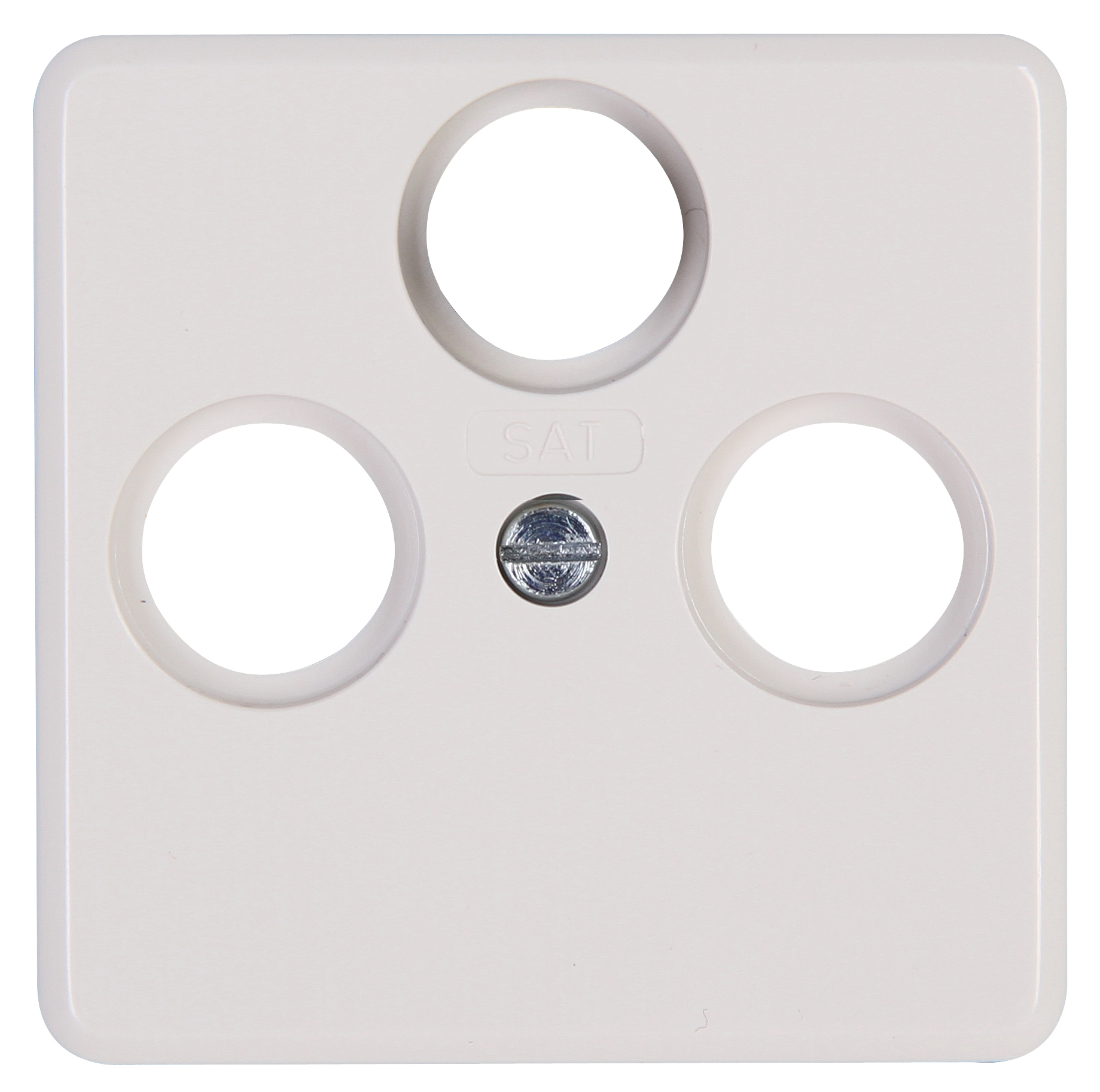 Kopp Antennenabdeckung TV/RF/SAT MILANO weiß