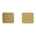 Vorschaubild Griffwerk Schlüsselrosettenpaar ONE abgerundet Blindrosette Flachrosette Gold matt