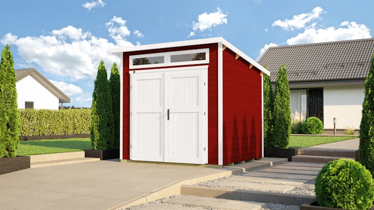 Weka Gartenhaus 264 mit Oberlichtern - 21 mm