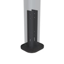 Fiberdeck BOSTON Pfostenanker L-20cm auf Platte 110x120mm RAL9005