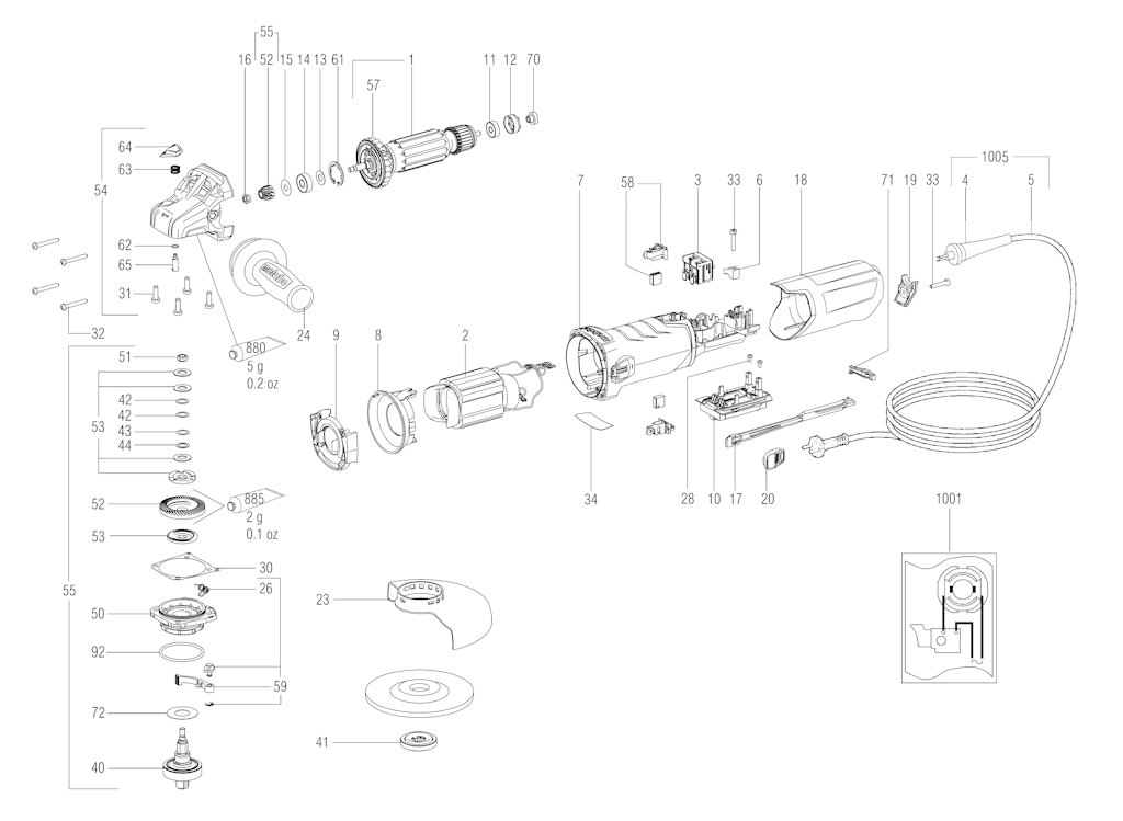 Explosionszeichnung Ersatzteile