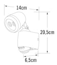 Konstsmide Wandleuchte Prato, schwarz, LED 1W Batterie (7693-750)