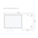 Vorschaubild Karibu Woodfeeling Gartenhaus Bastrup 8 - 28 mm