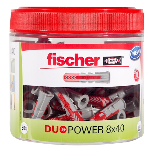 FISCHER Universaldübel Duopower 8x40 (80 Stück)