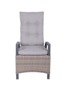 Vorschaubild Garden Pleasure Gartenmöbel Set DIJON / AMELIA, Tisch 200 x 100 + 6 Hochlehner, Aluminium Anthrazit / Polyrattan Champagner / Kissen 100 % Polyester Creme