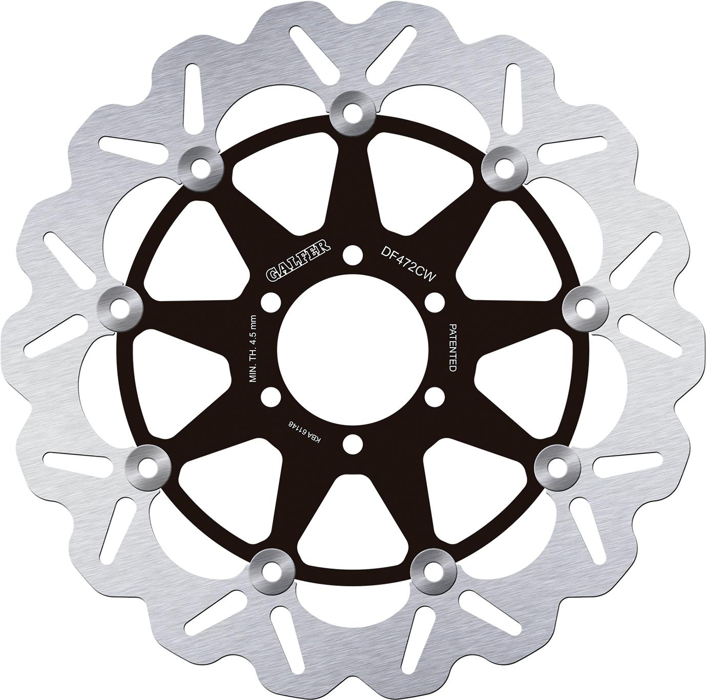 Galfer DF472, schwarz/silber