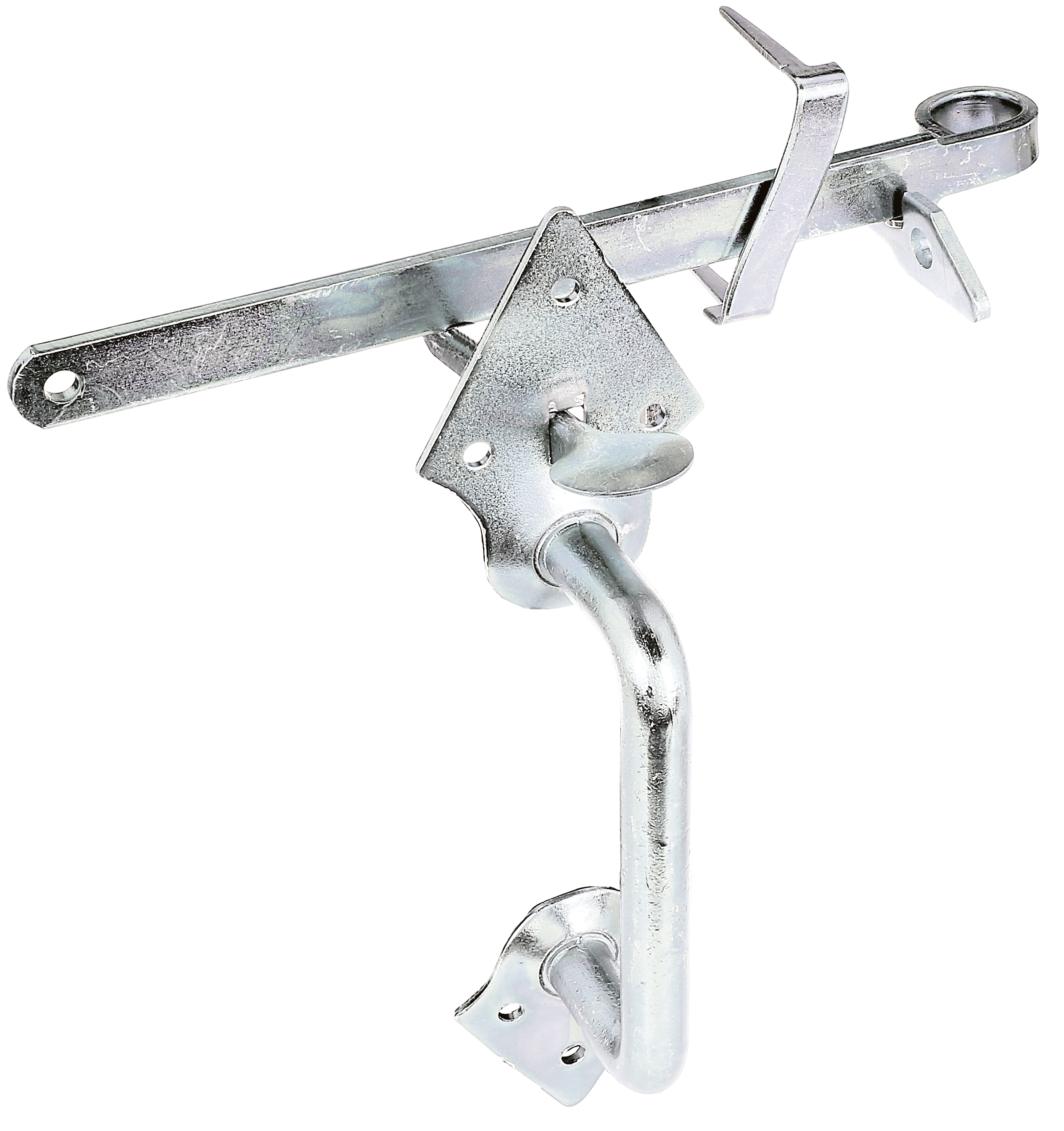 Alberts® Klinken-Set f. Flechtzaun-u. leichte Holztore galvanisch verzinkt dickschichtpassiviert