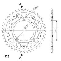 Supersprox Stealth-Kettenrad 525 40Z (Rot)