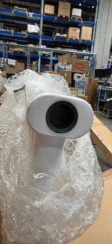 Heizkörper Lux 942 x 1000 x 50 mm RAL 9003 (Signalweiß) + Mittenanschluss, NA=50mm B-Ware