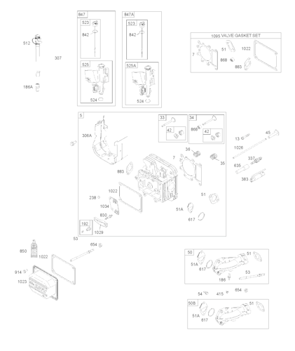 Husqvarna Motoren & Getriebe BRIGGS & STRATTON ENGINES (For US, AU and NZ only), 31Q5070002H1, 2019-09