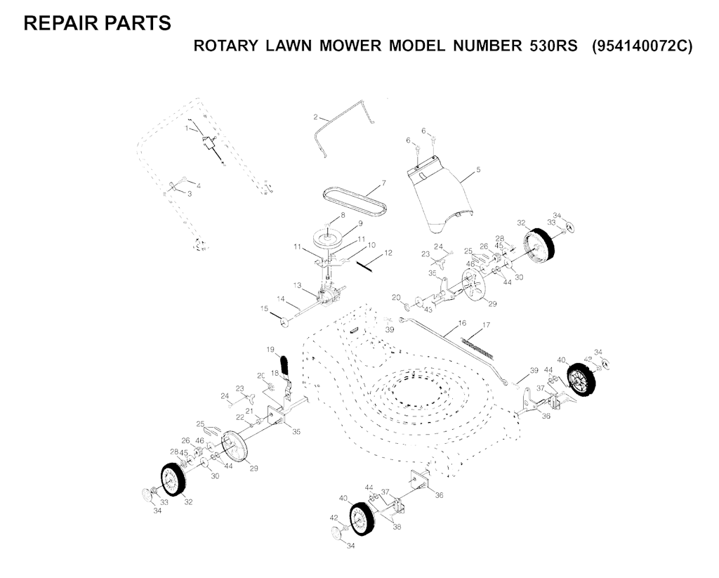 Explosionszeichnung Ersatzteile