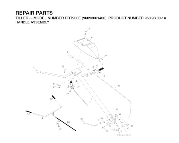 Husqvarna Motorhacken 96093001401 DRT900E