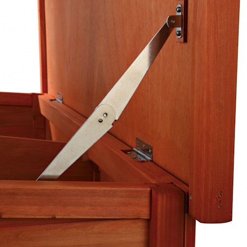 TRIXIE natura Kleintierstall mit Freilaufgehege 116x63x97cm braun