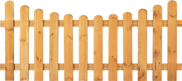 T&J HEIKO-Gartenzaun Unterbogen grün 180 x 80/65 cm Latten 20/90 mm, glatt; Riegel 28/70 mm