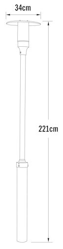 Konstsmide Stehleuchte Nova, versch. Farben 