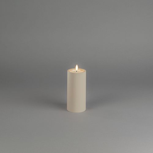 Konstsmide Weihnachtsbeleuchtung LED Kerze aus Kunststoff mattweiß batteriebetrieben 15 cm