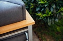Vorschaubild Diamond Garden Lounge-Set GOMERA Sun & Rain, Edelstahl / Teak /Tuvatextil (100 % Polyacryl) Schwarz/Silber