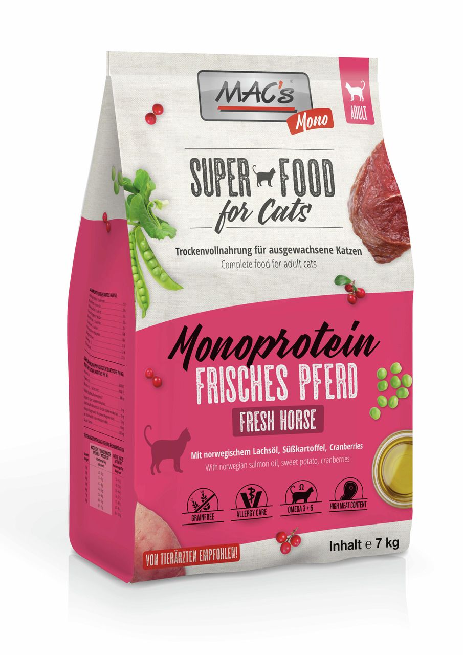 MAC's Cat Adult Monoprotein Pferd Katzentrockenfutter