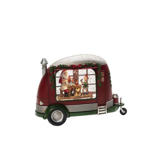 Konstsmide Karavan Weihnachtsmann repariert Spielsachen