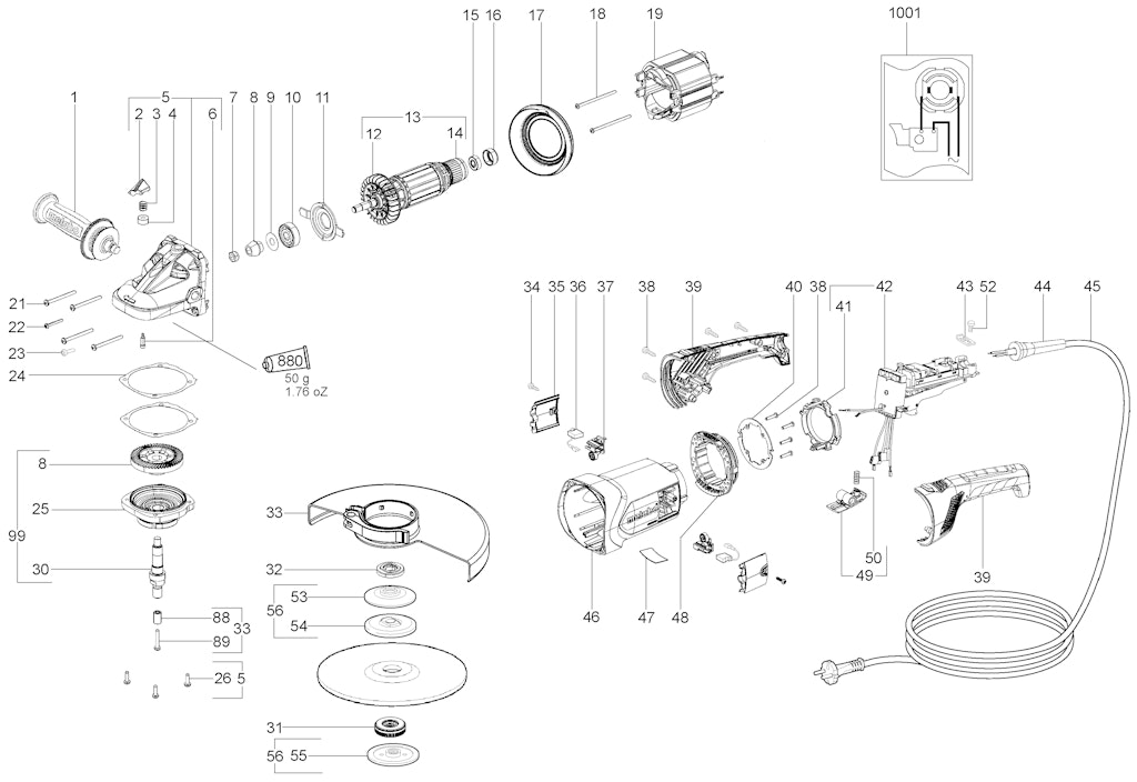 Explosionszeichnung Ersatzteile