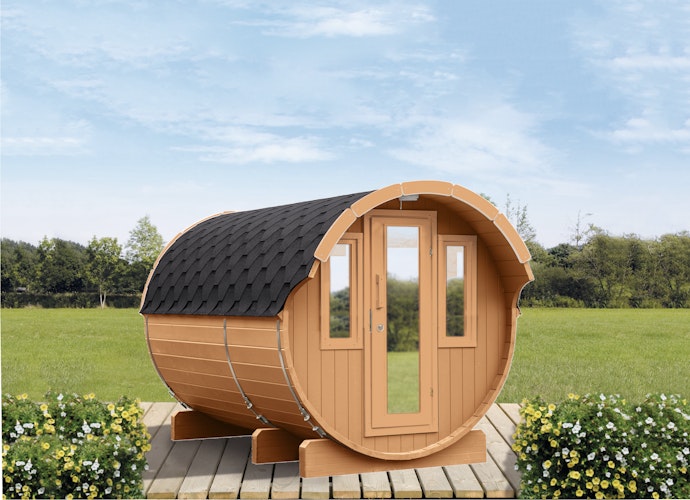 Wolff Finnhaus Saunafass Fasssauna 330 (2-Raum)