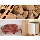 Weka Saunaofen-Set 11 inkl. 9 kW Kompakt-Ofen, Saunasteine, integrierte SteuerungZubehörbild