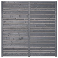 BM Serie TYP 223 Grundelement, 180 x 180cm, Fichte Basaltgrau/Hellgrau