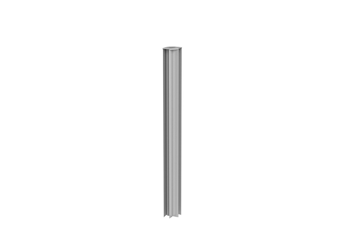 BIOHORT Pflanzbeet, Eckprofil, Rankgitter/Sichtschutz, BxHxT: 7,2 x 91 x 7,2 cm, silber-metallic - grau - Image 3