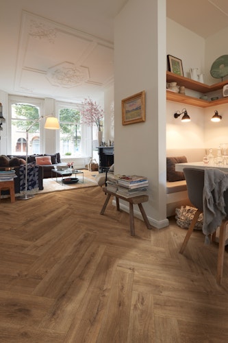 MEISTER Laminatboden MeisterDesign. laminate LS 350 840 x 168 x 10 mm 07002 Eiche Bernstein Porensynchron-Struktur