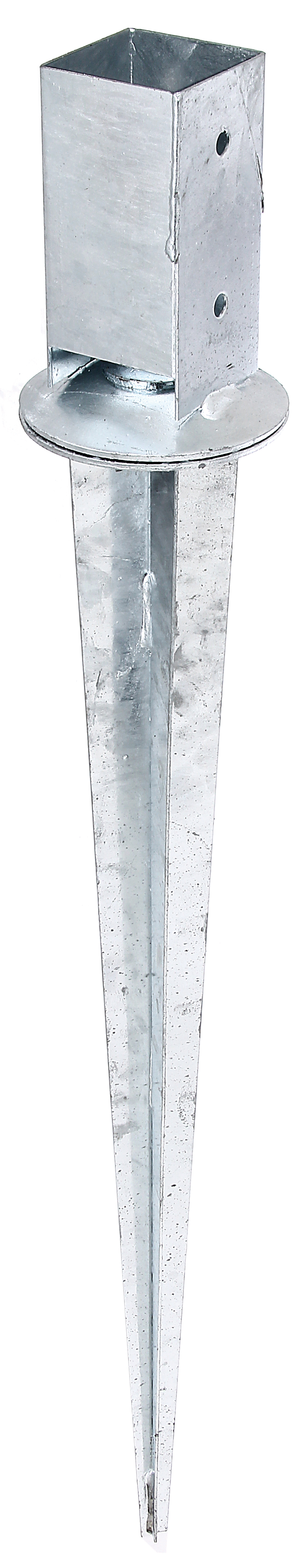 Alberts® Einschlaghülse 900mm mit verstellbarem Topf für verschiedene Pfostenstärken 70/70 mm