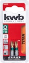 Vorschaubild kwb 2 Bits 25mm Torx 25 Titan SB 124225