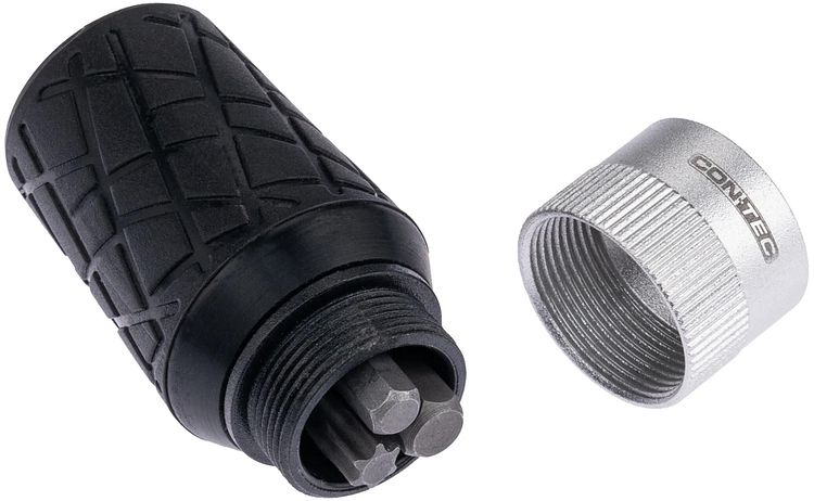 CONTEC Kurbelhalterung TFP-Spin schwarz,silber