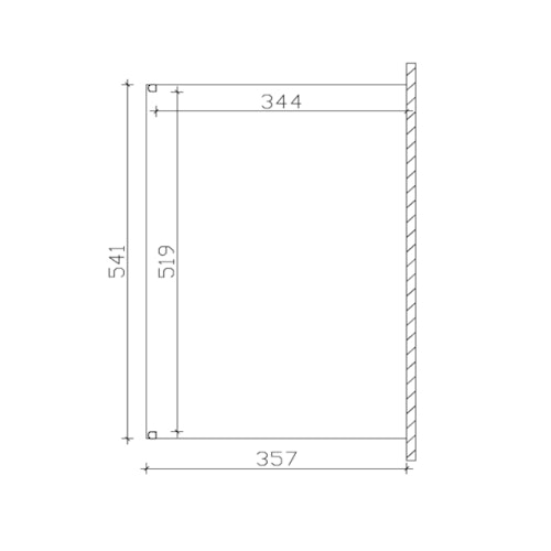 Skan Holz Aluminium Terrassenüberdachung Genua Breite 541 cm