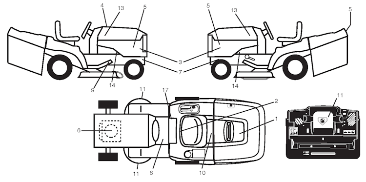 Husqvarna Gartentraktoren 96061034301 CTH151