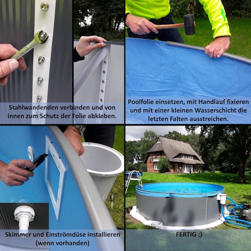 Summer Fun Rundform Aufstellbeckenset Arizona Ø350x90cm (SW0,3 IH 0,2) overlap