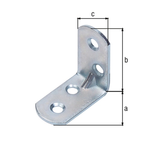 Alberts® Stuhlwinkel mit Sicke u.abgerundeten Enden 30x30x16 mm