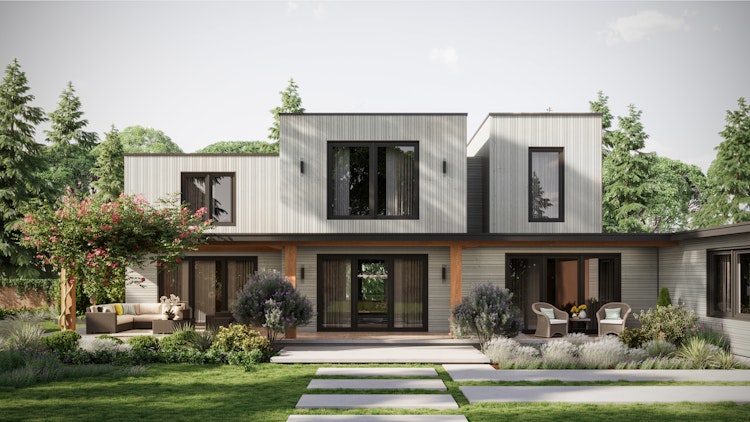 mocoPinus Fassade PINUFLEX mit Nut symetrisch 27 x 119 mm Nordische Fichte VE 4 Stk.