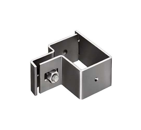 Alberts® Endschelle für Vierkantpfosten,verzinkt,grün Kst.b,für Pfosten 60x40 mm 656812