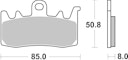 Vorschaubild SBS Bremsbelag 900DS-2 Road Racing Endurance (weicher Biss)