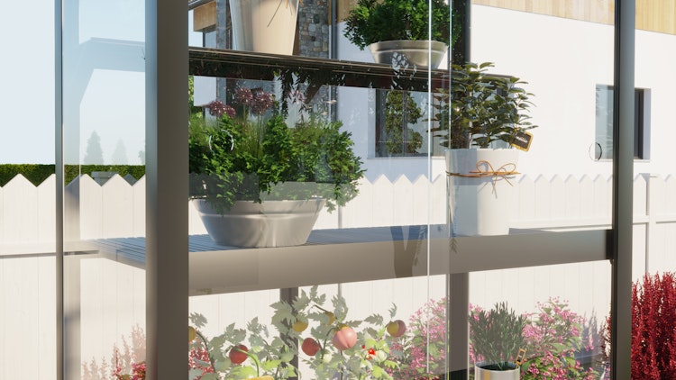 Vitavia Zusatzregal für Balkongewächshaus Stad 