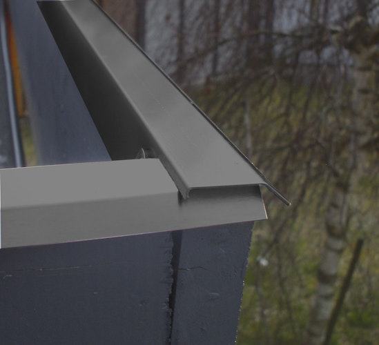 Blendenabdeckung für Gartenhäuser anthrazit (1 Stück, Typ 1c bis 50 mm Breite)