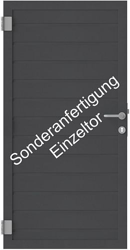 OSMO Alu-Fence Einzeltor auf Maß inkl. Beschlagset